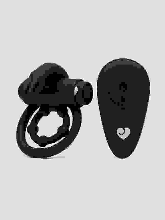 Lovehoney Remote-Control Rabbit Cock Ring, Black, hi-res